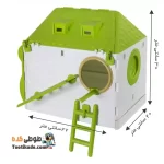 لانه-عروس-هلندی-سقف-شیبدار-بالگن-مخصوص-تخم-گذاری- طوسی