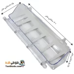 جادانی دانخوری پنج خانه کریستالی حرفه ای پرنده – شفاف سایز بزرگ