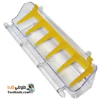 جادانی دانخوری پنج خانه کریستالی حرفه ای پرنده – شفاف سایز بزرگ