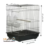 قفس طوطی و عروس هلندی مدل 1032-سفید