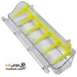 جادانی دانخوری پنج خانه کریستالی حرفه ای پرنده – شفاف سایز بزرگ