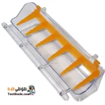 جادانی دانخوری پنج خانه کریستالی حرفه ای پرنده – شفاف سایز بزرگ