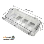 جادانی دانخوری حرفه ای پرنده – شفاف سایز متوسط اندازه