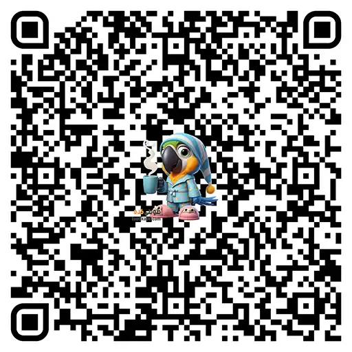 کیو آر کد کارت ویزیت طوطی کده