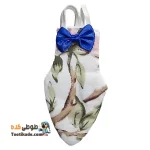 پوشک عروس هلندی – پوشک پرندگان زینتی-سفید با برگ سبز