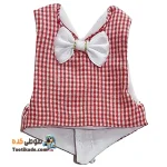 لباس دامادی عروس هلندی-قرمز چهارخانه