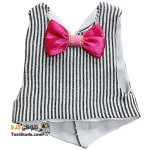 لباس دامادی عروس هلندی-مشکی راه راه