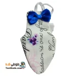 پوشک عروس هلندی – پوشک پرندگان زینتی سفید طرح نوشته کد1