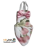 پوشک عروس هلندی – پوشک پرندگان زینتی سفید طرح گل کد 2