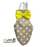 پوشک عروس هلندی – پوشک پرندگان زینتی نسکافه ای خال دار درشت